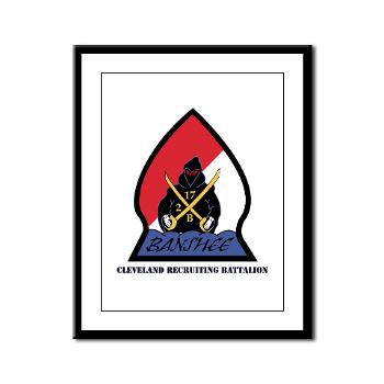 CRB - M01 - 02 - DUI - Cleveland Recruiting Battalion with Text - Framed Panel Print - Click Image to Close