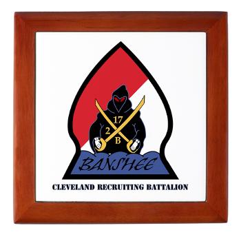 CRB - M01 - 04 - DUI - Cleveland Recruiting Battalion with Text - Keepsake Box