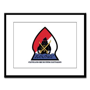 CRB - M01 - 02 - DUI - Cleveland Recruiting Battalion with Text - Large Framed Print
