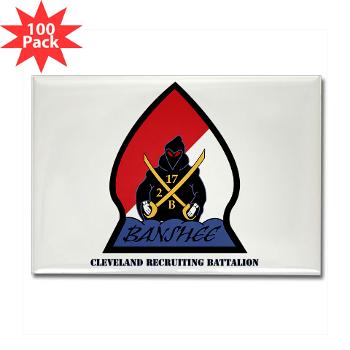 CRB - M01 - 01 - DUI - Cleveland Recruiting Battalion with Text - Rectangle Magnet (100 pack)