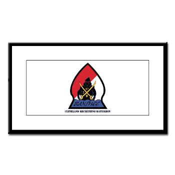 CRB - M01 - 02 - DUI - Cleveland Recruiting Battalion with Text - Small Framed Print