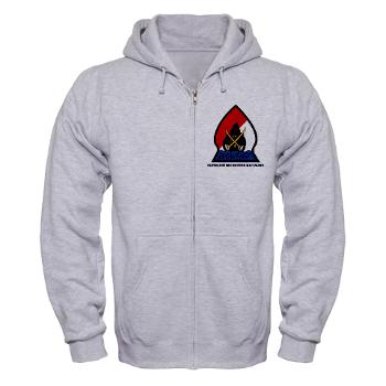 CRB - A01 - 04 - DUI - Cleveland Recruiting Battalion with Text - Zip Hoodie - Click Image to Close