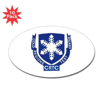 CRTC - M01 - 01 - DUI - Cold Regions Test Center (CRTC) - Sticker (Oval 10 pk)