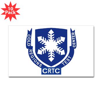 CRTC - M01 - 01 - DUI - Cold Regions Test Center (CRTC) - Sticker (Rectangle 10 pk)