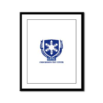 CRTC - M01 - 02 - DUI - Cold Regions Test Center (CRTC) with Text - Framed Panel Print
