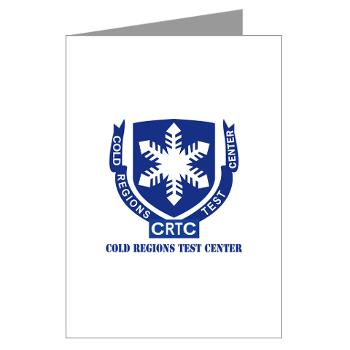 CRTC - M01 - 02 - DUI - Cold Regions Test Center (CRTC) with Text - Greeting Cards (Pk of 10)