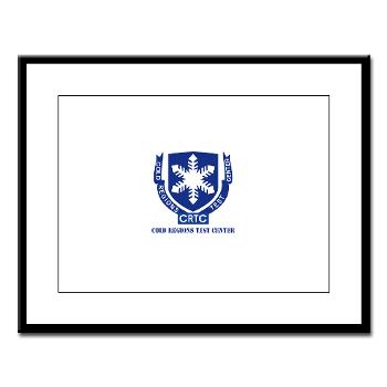 CRTC - M01 - 02 - DUI - Cold Regions Test Center (CRTC) with Text - Large Framed Print - Click Image to Close
