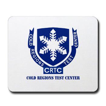 CRTC - M01 - 03 - DUI - Cold Regions Test Center (CRTC) with Text - Mousepad