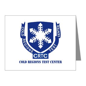 CRTC - M01 - 02 - DUI - Cold Regions Test Center (CRTC) with Text - Note Cards (Pk of 20)