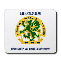 CSHQHQC - M01 - 03 - DUI - Chemical School - HQ and HQ Coy with Text - Mousepad