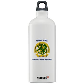CSHQHQC - M01 - 03 - DUI - Chemical School - HQ and HQ Coy with Text - Sigg Water Bottle 1.0L