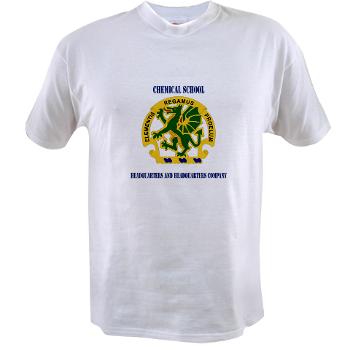 CSHQHQC - A01 - 04 - DUI - Chemical School - HQ and HQ Coy with Text - Value T-shirt