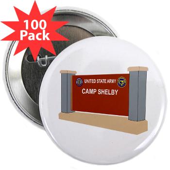 CShelby - M01 - 01 - Camp Shelby - 2.25" Button (100 pack)