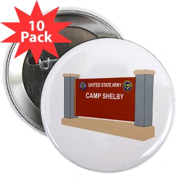 CShelby - M01 - 01 - Camp Shelby - 2.25" Button (10 pack)
