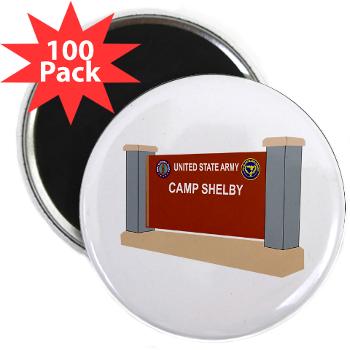 CShelby - M01 - 01 - Camp Shelby - 2.25" Magnet (100 pack) - Click Image to Close