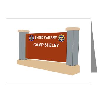 CShelby - M01 - 02 - Camp Shelby - Note Cards (Pk of 20) - Click Image to Close
