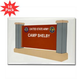CShelby - M01 - 01 - Camp Shelby - Rectangle Magnet (10 pack)
