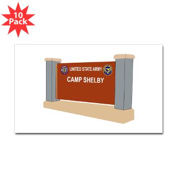 CShelby - M01 - 01 - Camp Shelby - Sticker (Rectangle 10 pk)