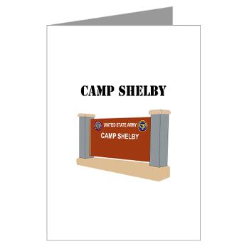 CShelby - M01 - 02 - Camp Shelby with Text - Greeting Cards (Pk of 20) - Click Image to Close