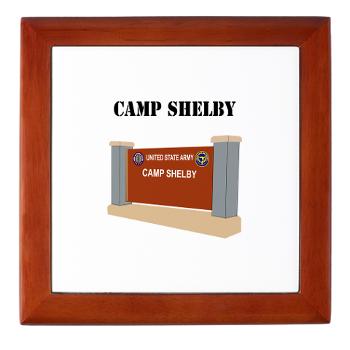 CShelby - M01 - 03 - Camp Shelby with Text - Keepsake Box