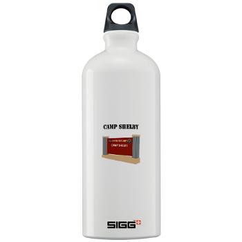 CShelby - M01 - 03 - Camp Shelby with Text - Sigg Water Bottle 1.0L