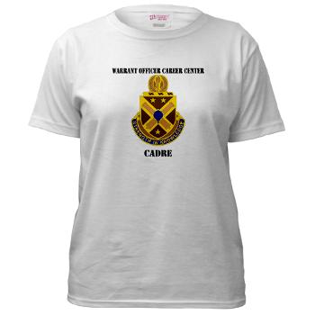 CWOCC - A01 - 04 - DUI - Warrant Officer Career Center - Cadre with Text - Women's T-Shirt
