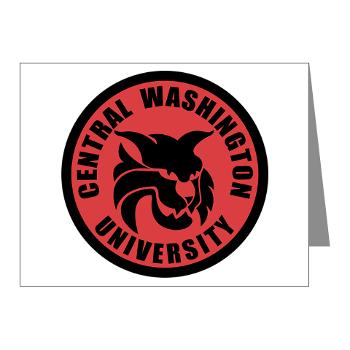 CWU - M01 - 02 - SSI - ROTC - Central Washington University - Note Cards (Pk of 20)