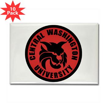 CWU - M01 - 01 - SSI - ROTC - Central Washington University - Rectangle Magnet (10 pack)