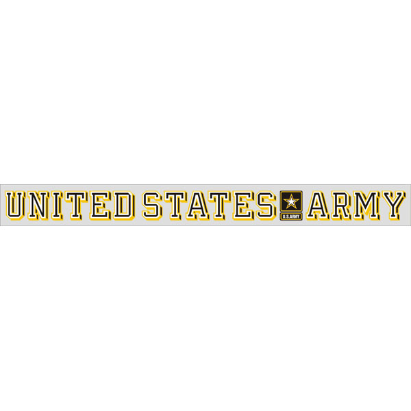 Army Decal US Army with Star Logo 18 inch Window Strip  Quantity 10  - Click Image to Close