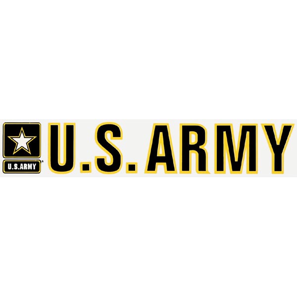 Army Decal: US Army with Star Logo 9.25 inch Vinyl Transfer  Quantity 5  - Click Image to Close
