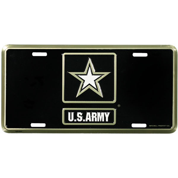 Army License Plate US Army Star Logo  Quantity 5  - Click Image to Close