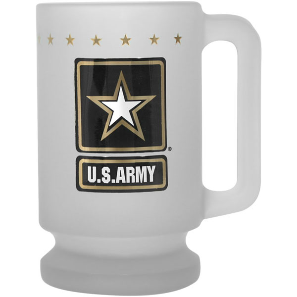 Army US Army Star Logo 17 oz Gold Foiled and Frosted Stein  Quantity 5  - Click Image to Close