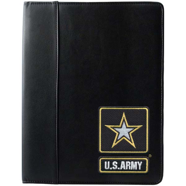 Army US Army Star Logo Embroidered on Ultra Soft Leather Fabric Padfolio  Quantity 5  - Click Image to Close