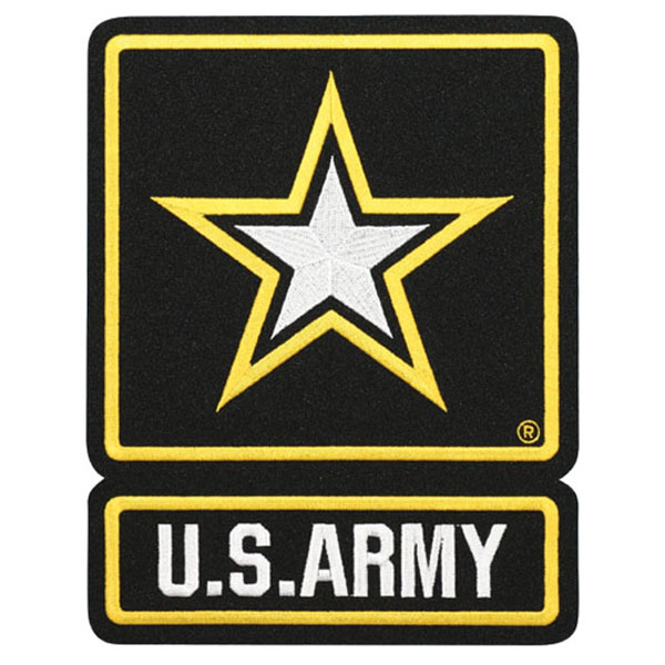 Army US Army with Star Logo Large 9 inch Patch  Quantity 5  - Click Image to Close