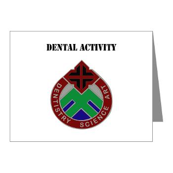 DA - M01 - 02 - DUI - Dental Activity with Text - Note Cards (Pk of 20)