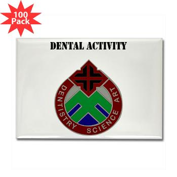 DA - M01 - 01 - DUI - Dental Activity with Text - Rectangle Magnet (100 pack)