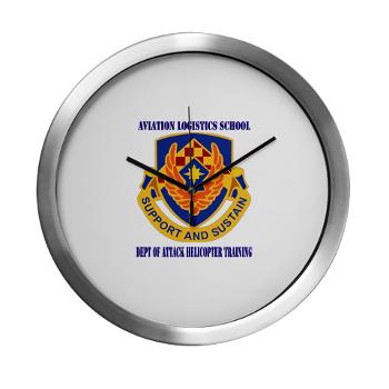 DAHT - M01 - 03 - DUI - Dept of Attack Helicopter Training with Text Modern Wall Clock