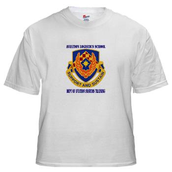 DAST - A01 - 04 - DUI - Dept of Aviation Systems Training with Text White T-Shirt