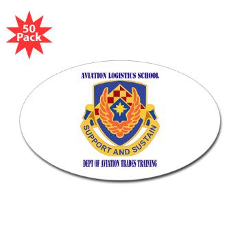 DATT - M01 - 01 - DUI - Dept of Aviation Trades Training with Text Sticker (Oval 50 pk) - Click Image to Close