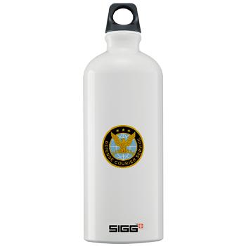 DCS - M01 - 03 - Defense Courier Service - Sigg Water Bottle 1.0L - Click Image to Close