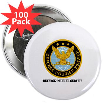 DCS - M01 - 01 - Defense Courier Service with Text - 2.25" Button (100 pack) - Click Image to Close