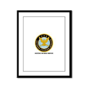 DCS - M01 - 02 - Defense Courier Service with Text - Framed Panel Print