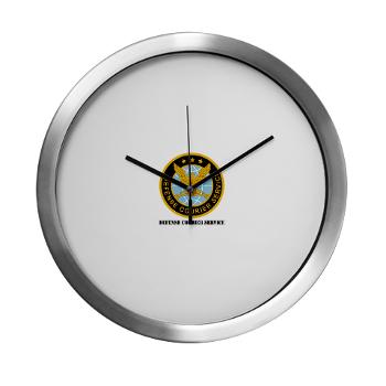 DCS - M01 - 03 - Defense Courier Service with Text - Modern Wall Clock