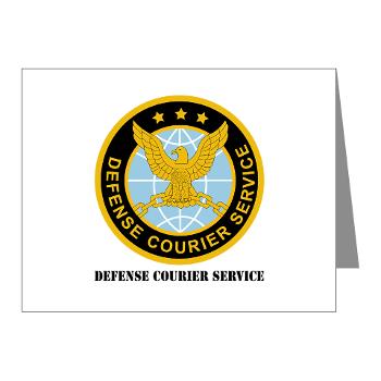 DCS - M01 - 02 - Defense Courier Service with Text - Note Cards (Pk of 20)