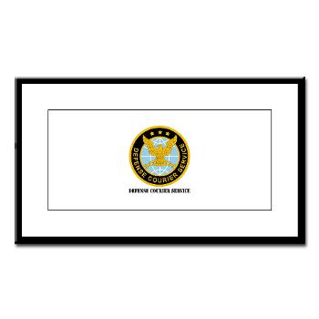 DCS - M01 - 02 - Defense Courier Service with Text - Small Framed Print