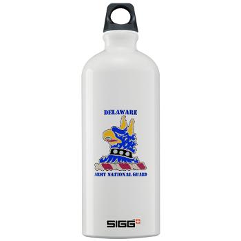 DELAWAREARNG - M01 - 03 - DUI - Delaware Army National Guard with text - Sigg Water Bottle 1.0L