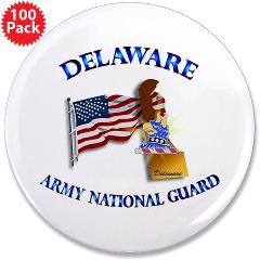 DELAWAREARNG - M01 - 01 - Delaware Army National Guard - 3.5" Button (100 pack)