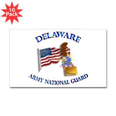 DELAWAREARNG - M01 - 01 - Delaware Army National Guard - Sticker (Rectangle 10 pk)