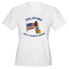 DELAWAREARNG - A01 - 04 - Delaware Army National Guard - Women's V-Neck T-Shirt