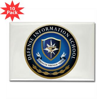 DIS - M01 - 01 - Defense Information School - Rectangle Magnet (10 pack)